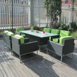 9 шт. синтетические Ротанговые столовые наборы для сада, кафе Балконный стул набор транспортировки морем
