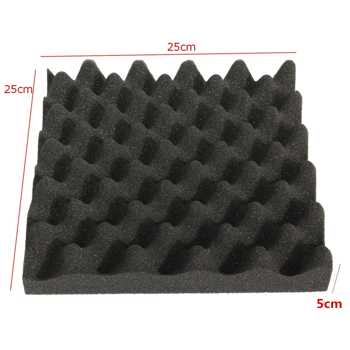 25X25X5CM звукоизоляционный пенопластовый ящик для яиц студия акустическая пена
