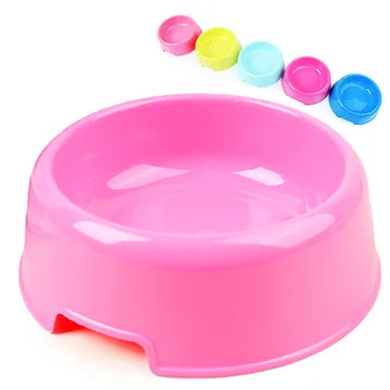 

Transer Pet Cat Puppy Bamboo Fiber Plastic Food Feeding Water Drinking Pink Diagonal Bowl Candy Color 19Jan8 P40