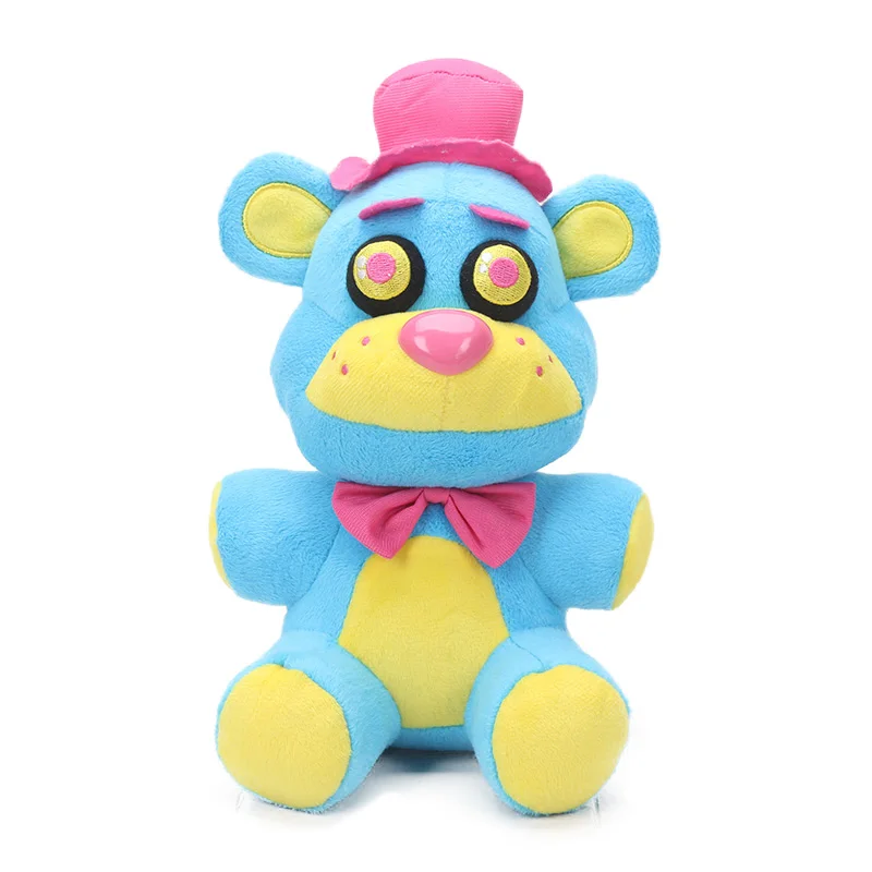 5 шт. 25 см Blacklight Five Nights at Freddy's плюшевые игрушки неоновый Фокси кекс Freddy Fazbear