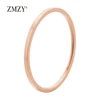 ZMZY Round Rings For Women Thin Stainless Steel Wedding Ring Simplicity Fashion Jewelry Wholesale bijoux 1mm 6