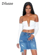 Dilusoo Женская короткая джинсовая юбка с дырками нестандартные Короткие повседневные джинсы Рваные офисные женские мини юбки сексуальный карман с бахромой деним