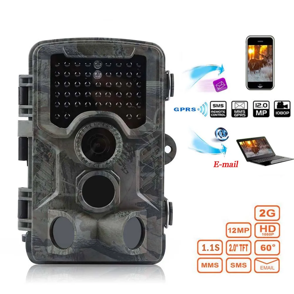 

Brand Waterproof Black Glow Hunting Wildlife Game Trail Camera 1080P 12MP 2.36'' Infrared Night Vision Scout Free shipping HWC