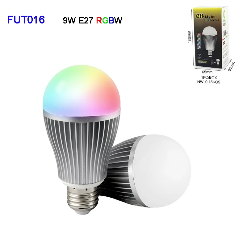 Miboxer 5 Вт GU10 9 Вт E27 Smart FUT018/FUT016 RGBW RGBCW RGBWW светодиодный светильник AC100~ 240 В 2,4 г RGB пульт дистанционного управления FUT096/FUT095/T3 - Испускаемый цвет: FUT016  RGBW