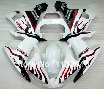 

High grade ABS fairings for Yamaha YZF-R6 03-05 YZF R6 03 04 05 YZF 600 R6 2003 2004 2005 fairing parts Dk red white black+GIFTS
