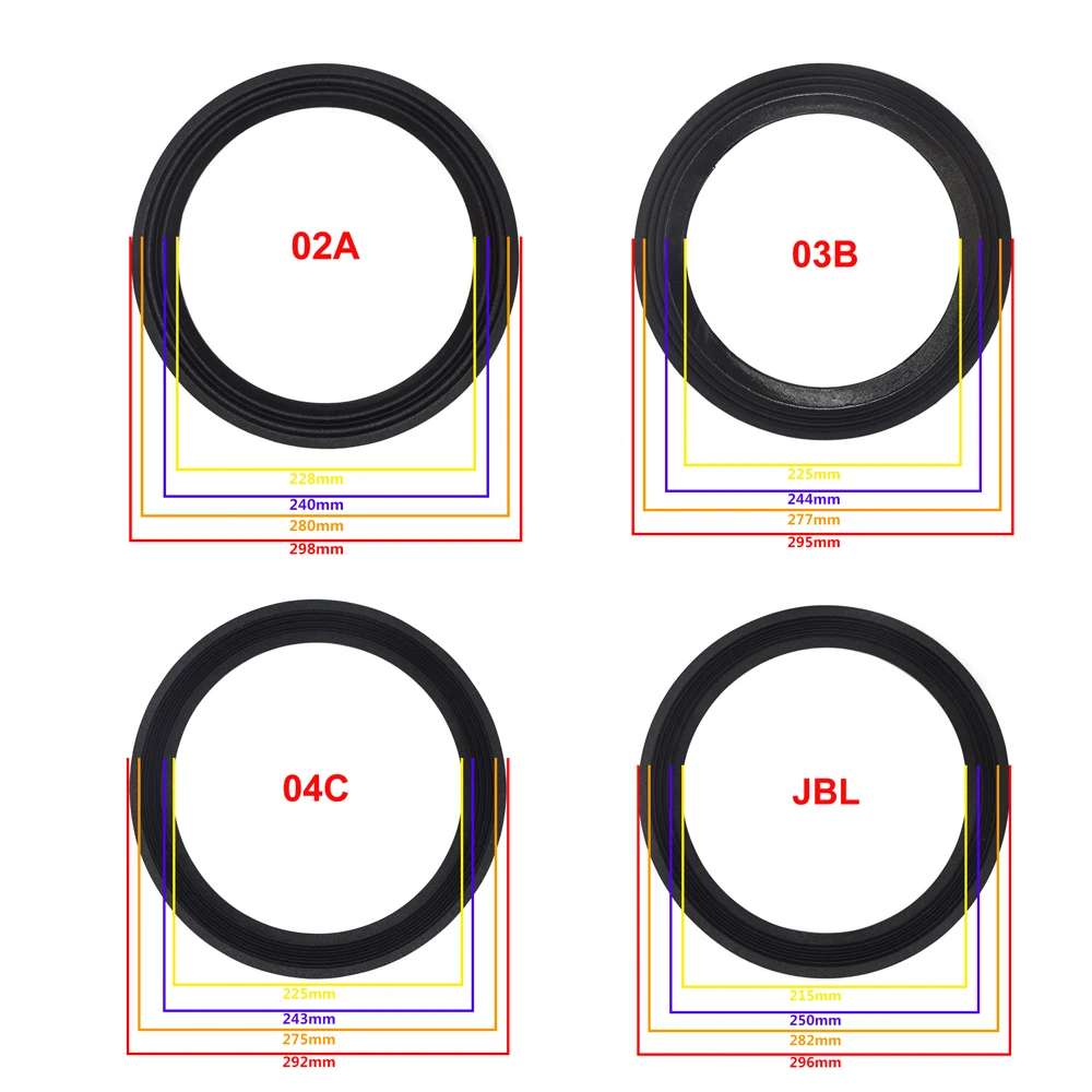 12 дюймов динамик окружает НЧ-динамик ремонт складное кольцо край сабвуфер DIY Ремонтный комплект аксессуары J BL динамик подвеска