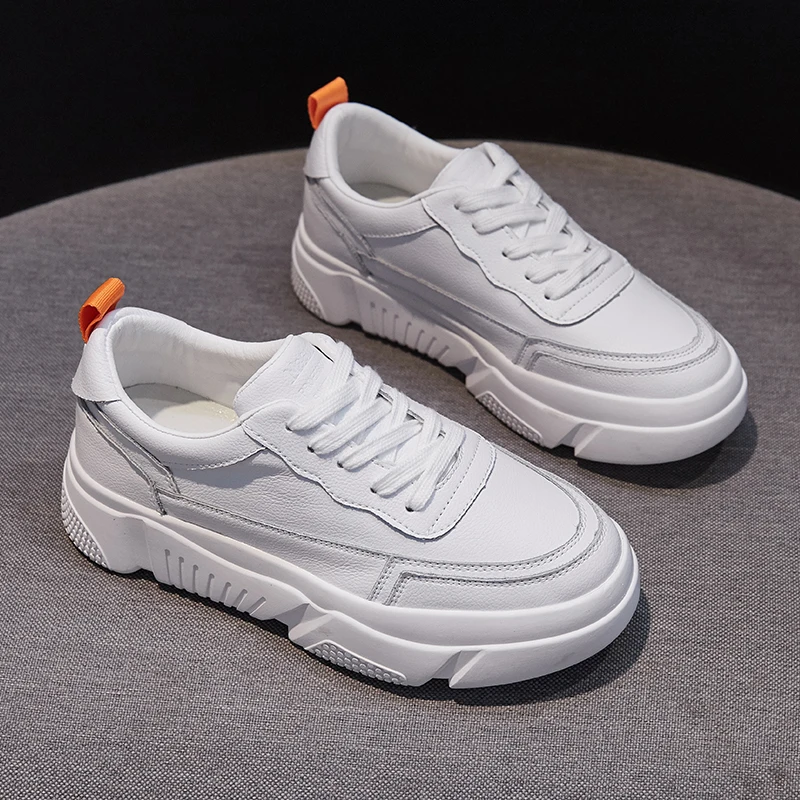 2 Vent Blanc La Collège Chaussures Version Cuir Nouvelle 1 Marée 2018 De En Sport Coréenne Casual Sauvage qawS88