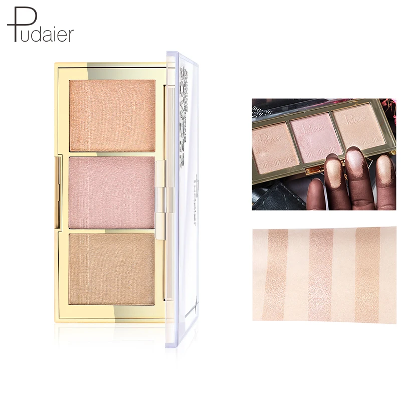 

Pudaier All 3 Colors Pearl Loose Powder Makeup Matte Nude Bronzer Compact Face Poudre Maquillage Illuminatrice Polvos Maquillaje