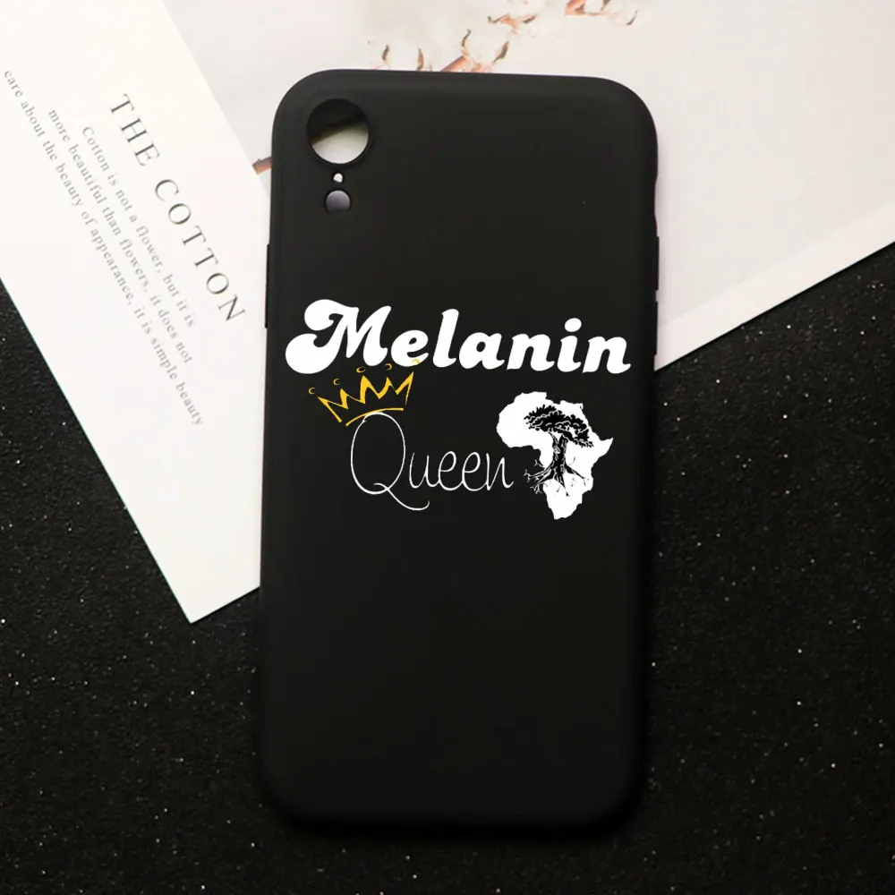 Афро черная девочка Волшебная королева меланин поппин чехол для телефона для iPhone 11 PRO MAX XS MAX XR X 5 5S 6 6S 8 7 Plus ТПУ силиконовый чехол - Цвет: TPU D1666-