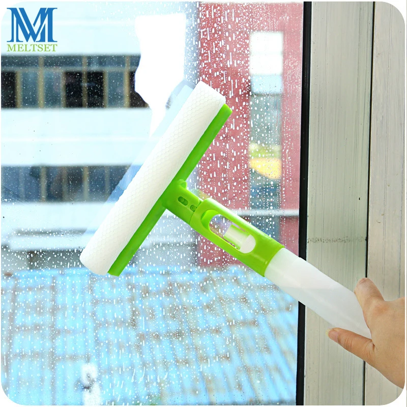 3 In 1 Folding Window Cleaner Glass Wiper Spray Type Rotatable Car