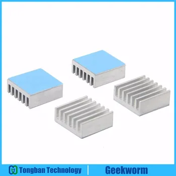 

4 Pieces/Lot Raspberry Pi 3/ 2B | Orange Pi Heatsinks Aluminum Alloy Heat Sinks w/ 8810 Tape (0.59x0.59inch) Starter Kit