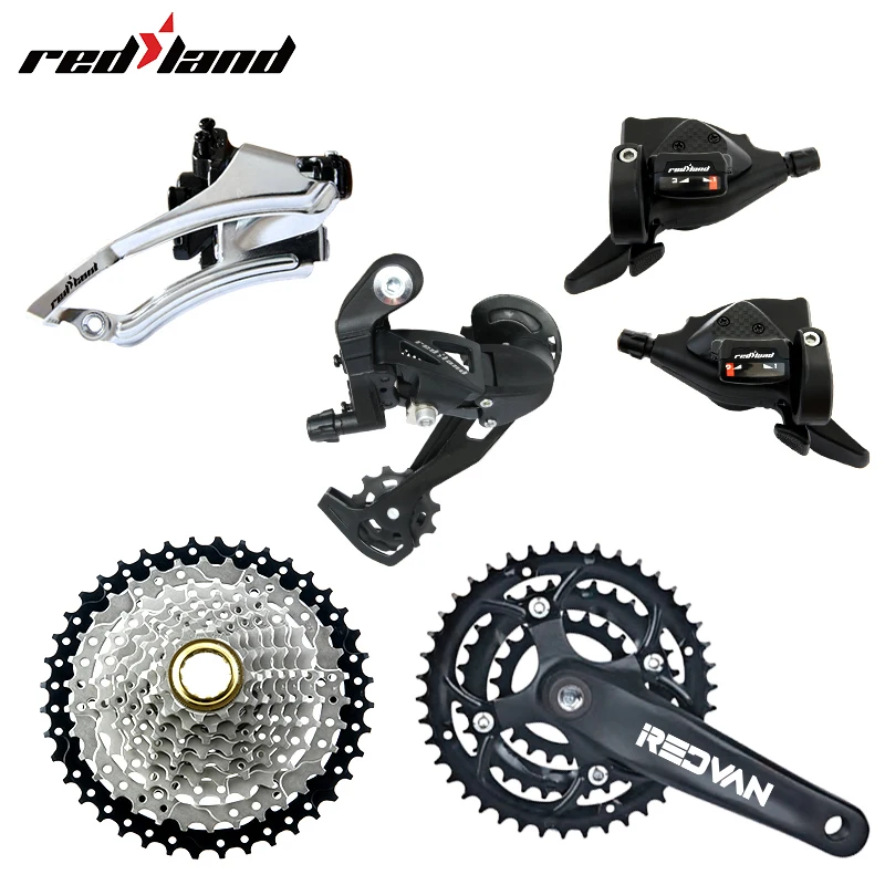 

2019 REDLINE NEW MTB bike 9speed derailleur group front derailleur+rear derailleur complete bicycle groupset
