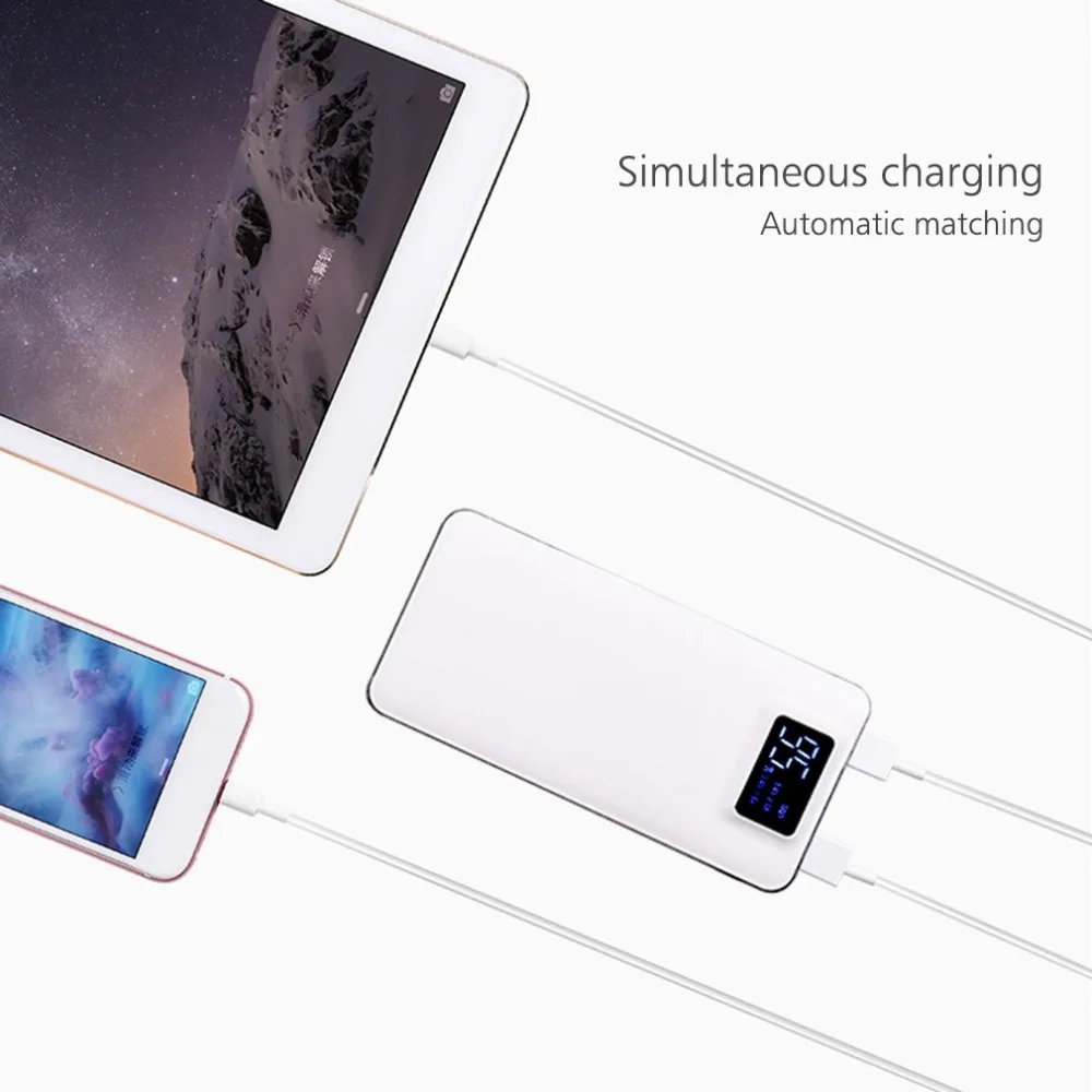 10000mAh Universal Dual USB Power Bank Portable Charger External Battery Power Bank For iPhone Xiaomi Mobile Phone Powerbank 10000mAh Universal Dual USB Power Bank Portable Charger External Battery Power Bank For iPhone Xiaomi Mobile Phone Powerbank