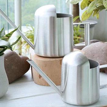 

Stainless Steel Sprinkler Pot Thick Shower Flower Pot for Green Plants Flowers Watering Cans Home Gardening Long Mouth Watering