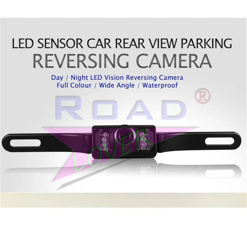 Roadlover Универсальный HD широкоугольный номерный знак Автомобильная камера заднего вида парковочная камера заднего вида ночное видение Водонепроницаемый светодиодный светильник
