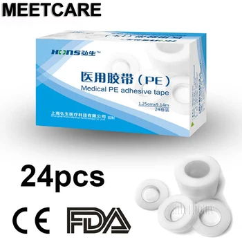 

Transparent Medical PE Adhesive Tape Breathable Eyelash Paste Extensions Makeup Tool 1.25cm 2.5cm Width 9.14m Meter Wound Injury