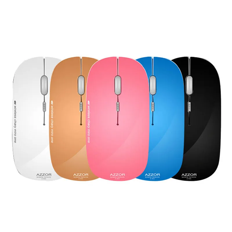 Wireless LED Wheel Slip 2400DPI Optical Gaming Game Mouse Mice for PC Laptop