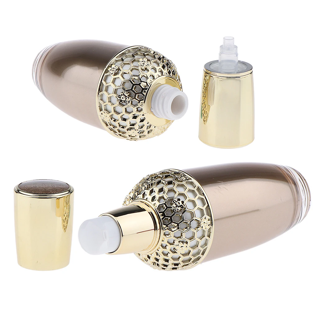 Empty Plastic Pump Bottle Cosmetic Container Refillable Cream Lotion Serum Jar Pot for Travel Home