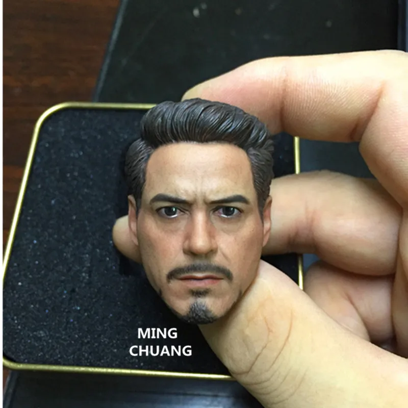 

Avengers Infinity War Superhero Iron Man Real-likeheadsculpt kull Tony Stark PVC Action Figure Collectible Model Toy BOX D896