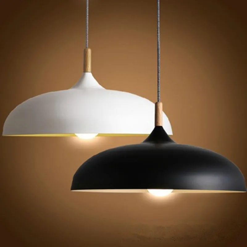 

Minimalist Modern Pendant Lamps E27 Wood & Aluminum Lampshade Hanging & Pendant Lights 110V 220v for Art Fashion Decor Luminaire