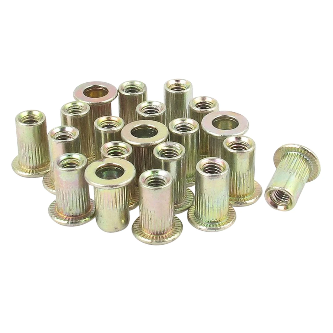 

20 pcs plain heads metric steel M3 rivet blind rivet nut insertion thread