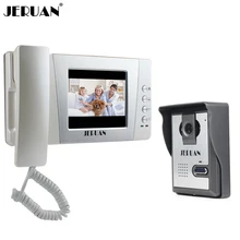 JERUAN домашний проводной дешевый 4,3 дюймовый ЖК цветной видео-телефон двери дверной звонок Домофон ИК камера ночного видения