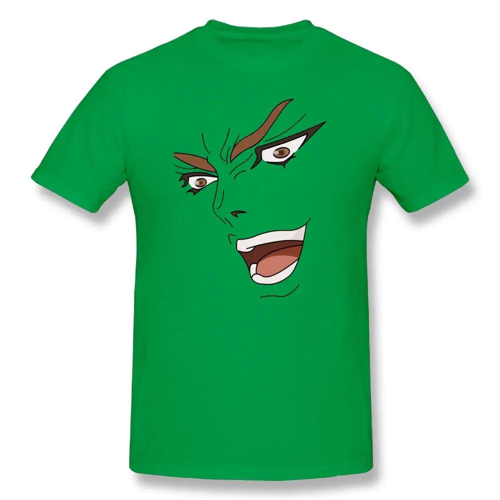 Jojo футболка мужская с принтом Kono Dio Da футболка Забавный человек графическая футболка Летняя мужская с коротким рукавом Повседневная футболка большая музыкальная футболка - Цвет: green