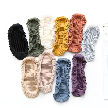 

Caterpillars Design Woman Socks Cool Invisible Sock Slippers Women Summer Boat No Show Cotton 1 Pair