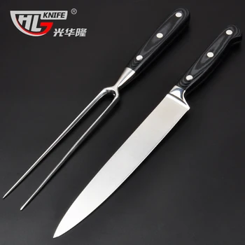 

Kitchen Knives Set Micarta Handle meat Chef Knives Slicing Utility Knife Cooking Tools free shipping