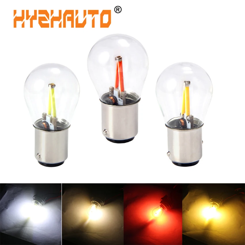 Hyzhatto 2 шт. 1156 P21W светодиодный BA15S 1157 P21/5 Вт BAY15D автомобильный фонарь резервные