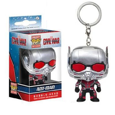 ANT-MAN FUNKO POP Dragon Ball Супермен Человек-паук форки Бэтмен отряд самоубийц фигурка кукла Коллекционная модель брелок с коробкой - Цвет: ANT-MAN