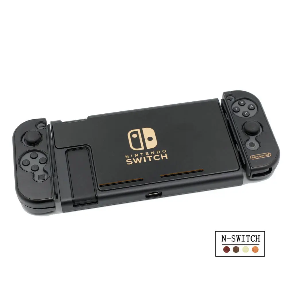 Пыленепроницаемый защитный чехол для Nintendo Switch Console деревянный ящик Противоскользящий корпус 3 части дизайн раздельный чехол для переноски