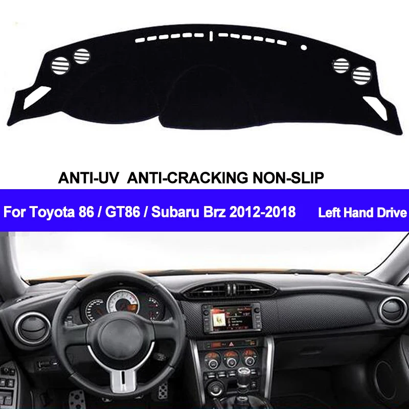 TAIJS Car Dashboard Cover Dash Mat Dash Pad Carpet Dashmat Anti UV For Toyota 86 GT86