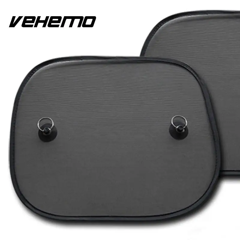 Vehemo 2 шт. черный сетчатый Автомобильный солнцезащитный чехол с защитой от