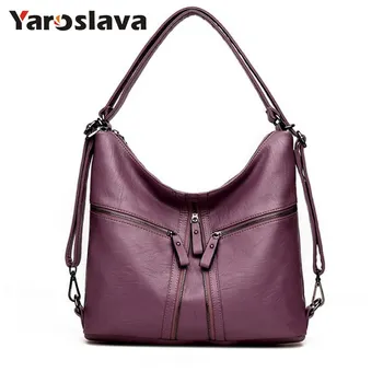 

2019 New Fashion Women's Leather Handbags Big Size Luxury Women Shoulder Bag Multifunction Women back pack Tote Bags LL517