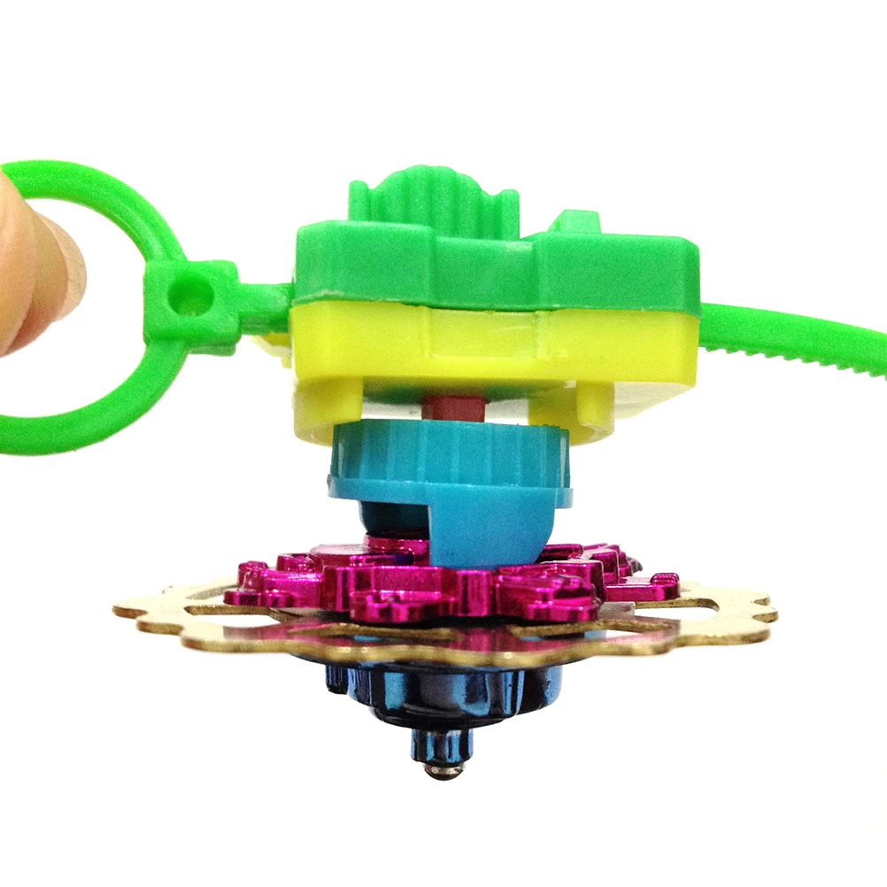 1PC 3D Right Left Rotating Metal Plating Gyroscope Magic Gyro Toys Spinning Top Pull Rod Children Boy Girl Kids Novelty Gift | Игрушки и