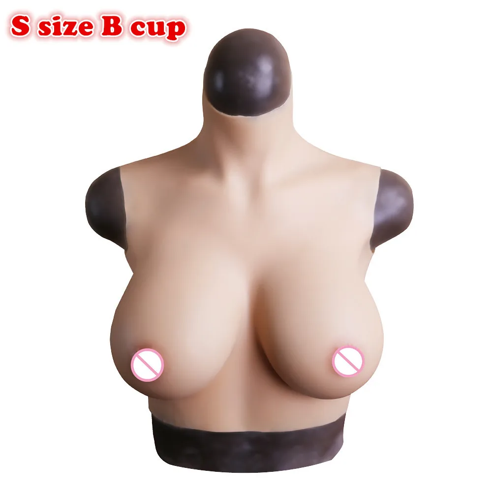 

S Size B Cup Artificial Fake Boobs Realistic Silicone Breast Form For Siamese Sissy Transgender Crossdress Cosplay Dragqueen