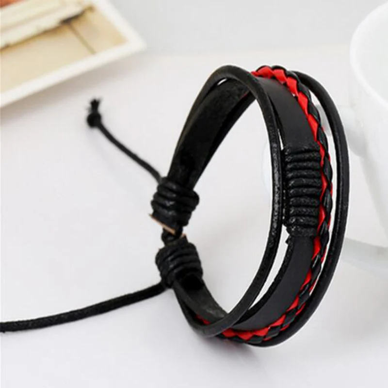 جديد LNRRABC متعدد الألوان السوار الجلدي للرجال نسج متعدد الطبقات تصفح الأساور حبل قابل للتعديل سحر أساور مجوهرات الأزياء جديد LNRRABC متعدد الألوان السوار الجلدي للرجال نسج متعدد الطبقات تصفح الأساور حبل قابل للتعديل سحر أساور مجوهرات الأزياء