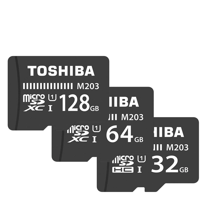 TOSHIBA 5 шт./лот, Micro SD карта, M203 Class10 16 Гб оперативной памяти, 32 Гб встроенной памяти, 64 ГБ 128 Гб карта памяти 100 МБ/с. карты памяти SDHC/SDXC UHS-I TF карты для мобильного телефона