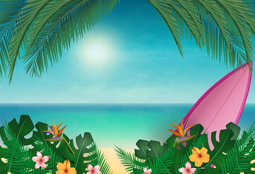 Sunset Beach Thin Vinyl Photography Background Children Birthday Backdrop Photo Studio Baby Shower Wedding Decoration Newborn |
