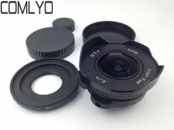 

New COMLYO 8mm f/3.8 C mount 4/3" Fisheye mirrorless for Nikon 1 V1 J1 V2 J2 V3 J3 J4 + C-Nikon 1 adapter + Nik 1 Lens Rear Cap