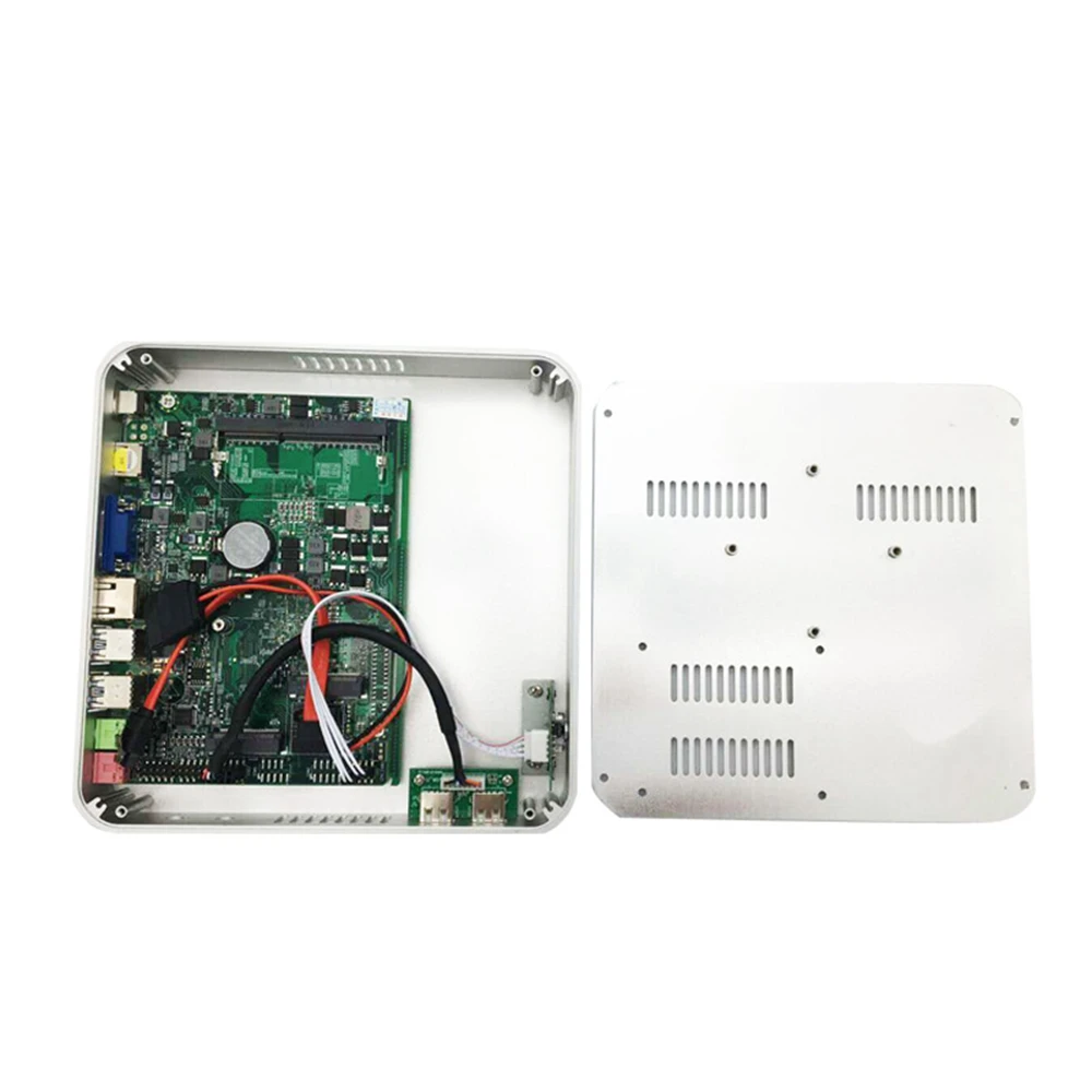 Безвентиляторный микро ПК Intel Celeron 1007U1037U двухъядерный 1 5 ГГц Barebone мини настольный