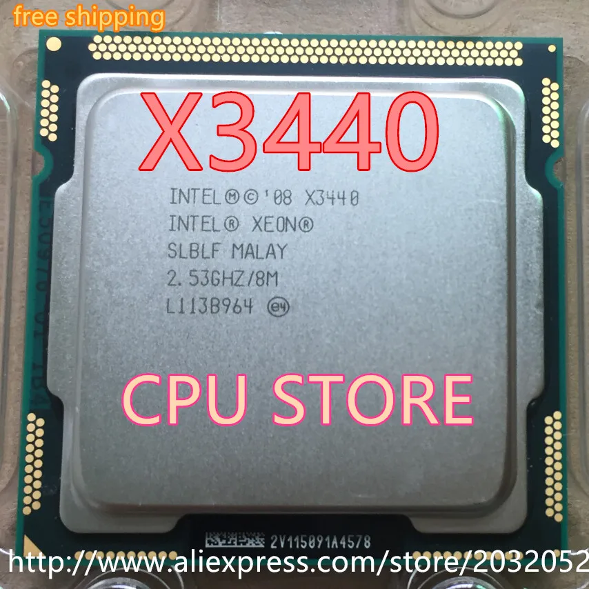 Intel Xeon X3440 x3440 cpu, 2,53 GHz LGA1156 8MB Quad-Core I5 650 i5 750 i5-760(Рабочая
