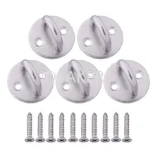 5 шт. 304 Нержавеющая сталь M8 кольцо Круглый тени паруса Pad глазная пластина оснащение для лодки