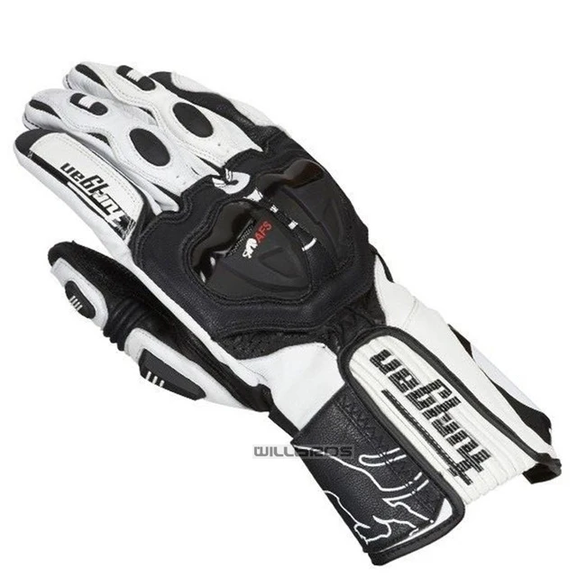 

Motocross ATV Bike Motorbike Long Leather Gloves Motorcycle Downhill Bicycle Black White Gloves