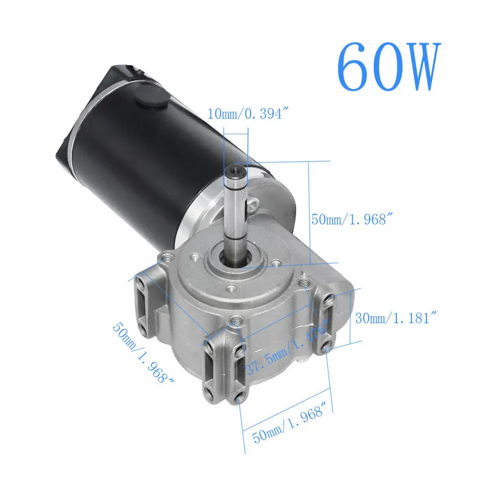 24 V DC 60 W/100 W Motor de engranaje de inteligente codificador puerta eléctrica Motor para hoteles de puerta automática