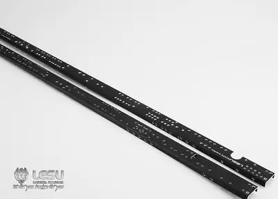 LESU CNC Metal Chassis Rail Parts 1/14 RC MAN 8*8 Hydraulic Dumper Truck Model TH02376