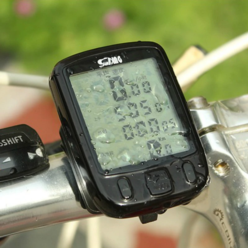 2016 Multifunction Waterproof Temperature Wired Stopwatch LCD Bicycle Accessories Velocimetro