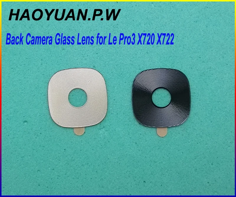 

2pcs HAOYUAN.P.W New Housing Rear Back Camera Glass Lens with Adhesive For LeTV LeEco Le Pro 3 Pro3 X720 X722