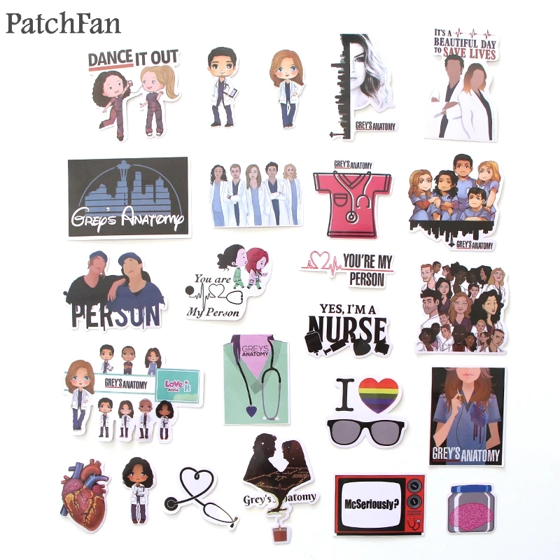 Patchfan 23 шт. Анатомия страсти 90s винтажные Переводные картинки для скрапбукинга
